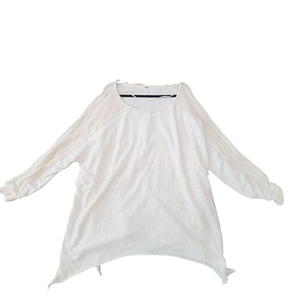 Free People My Girl Tunic Long Sleeve Pullover Tunic Cream Size M - Picture 2 of 12